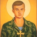 Икона Евгения Родионова, казненного в Чечне в 1996 году