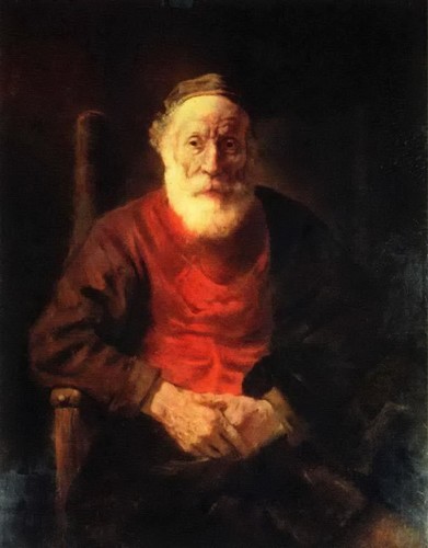 Описание картины Рембрандта Харменсаван Рейна «Портрет старика в красном»