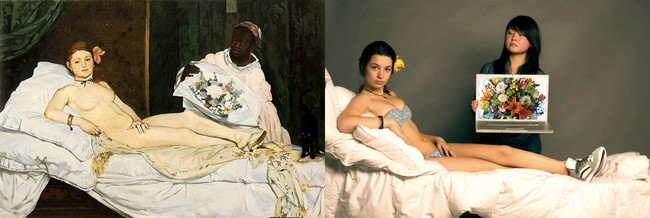 "Олимпия", Эдуард Мане картина, люди, репродукция