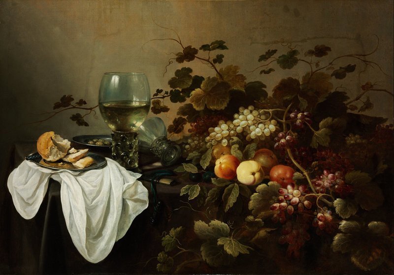 Питер Клас (нидерл. Pieter Claesz (ок. 1597, Берхем — 1 января 1661, Харлем) — голландский художник, мастер натюрморта. Натюрморт с фруктами голландские натюрморты, живопись, искусство, красота, цветы