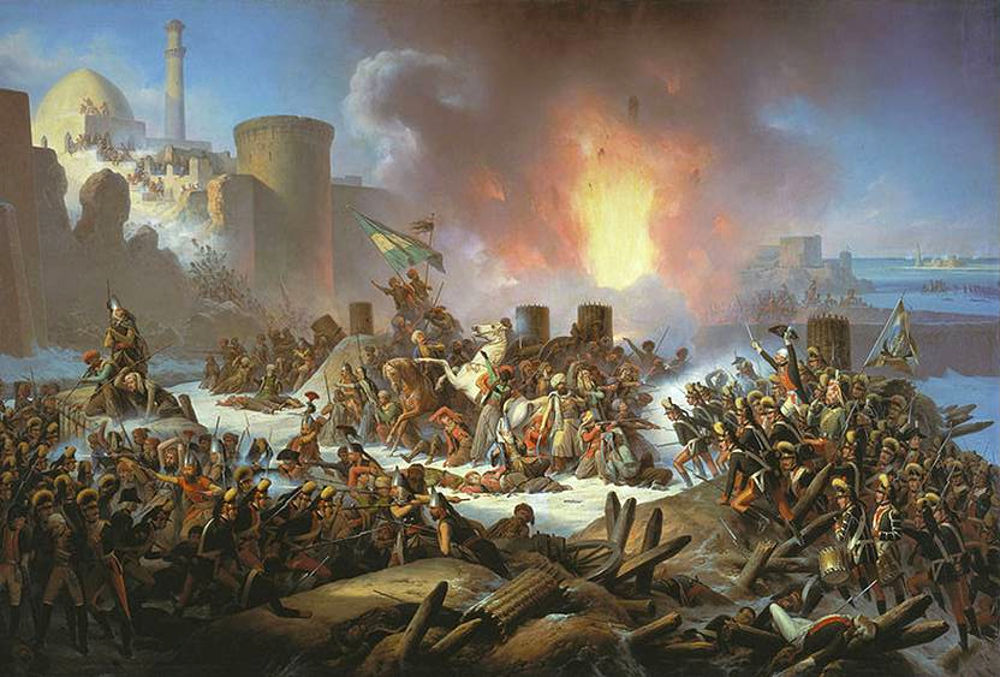 «Штурм Очакова 6 декабря 1788 г.» Я. Суходольский, 1853 г.