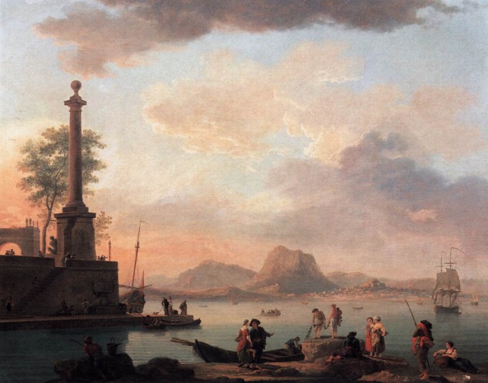 Клод Жозеф Верне (1714–1789). Острова архипелага. 1751. Холст, масло. 132х163 см. Академия художеств, Вена.