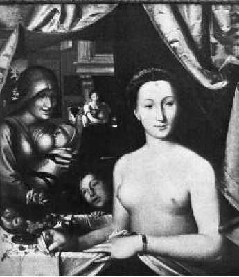 Франсуа Клуэ. Купающаяся женщина. Ок. 1571 г.