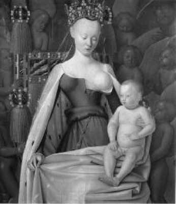 Жан Фуке. Мадонна с младенцем. Ок. 1450 г.