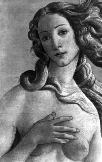 Боттичелли. Рождение Венеры. Фрагмент. 1480-е гг.