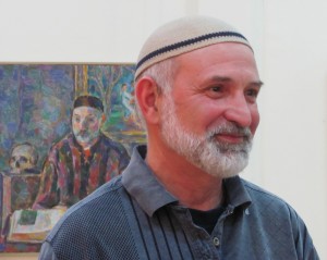Борис Карафелов на выставке своих произведений, 2011 г. 