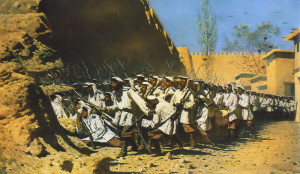 Сочинение по картине В.В. Верещагина «У крепостной стены. Пусть войдут»