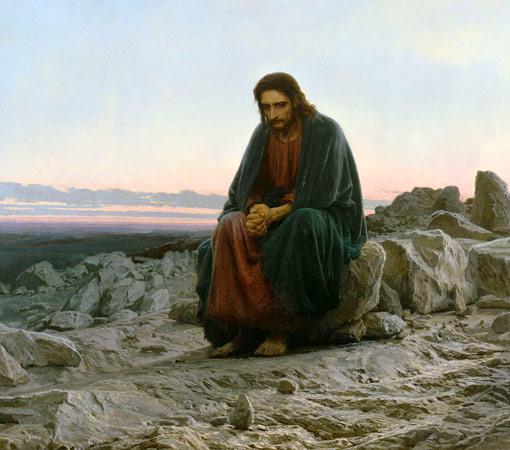 христос в пустыне картина крамского фото