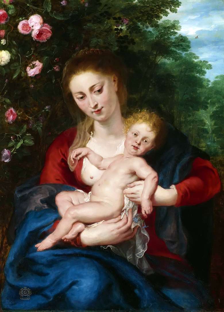 Описание картины Питера Рубенса «Мадонна с младенцем»