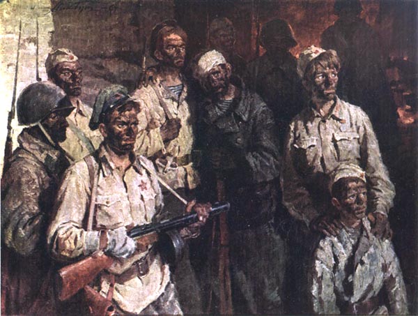 Аджимушкай. Солдаты подземного гарнизона 1964 год.