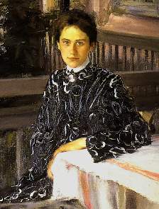 Борис Кустодиев. Портрет Юлии Евстафьевны Кустодиевой, жены художника. (1903 г.) 17231b