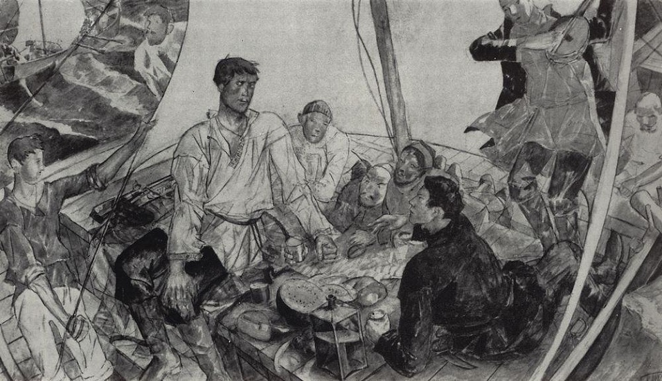 Панно Степан Разин,1918, Петров-Водкин