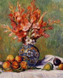 Ренуар-натюрморт-Цветы и фрукты 800 х 973
