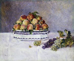 ренуар-натюрморт-персики и виноград, 1881 600 х 497