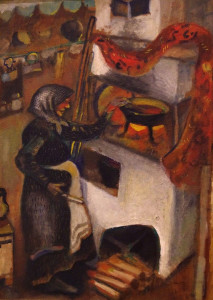 Марк Шагал. Бабушка варит варенье