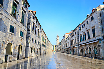 Центральная улица Дубровника. Хорватия (Каталог номер: 14105)