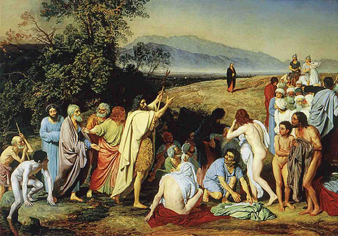 Явление Христа народу. А. Иванов, 1837—1857, масло.