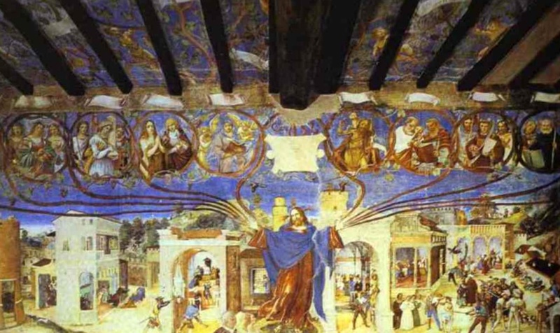 Фрески с Историей святой Варвары - Лоренцо Лотто (1524)