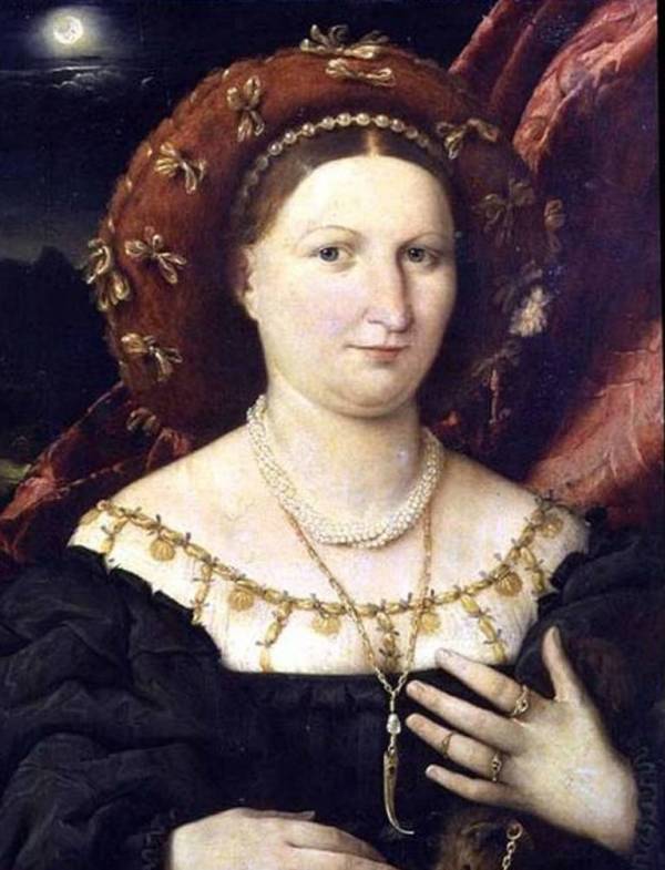 Портрет Люпины Брембате - Лоренцо Лотто (ок. 1520,Академия Каррара, Бергамо)