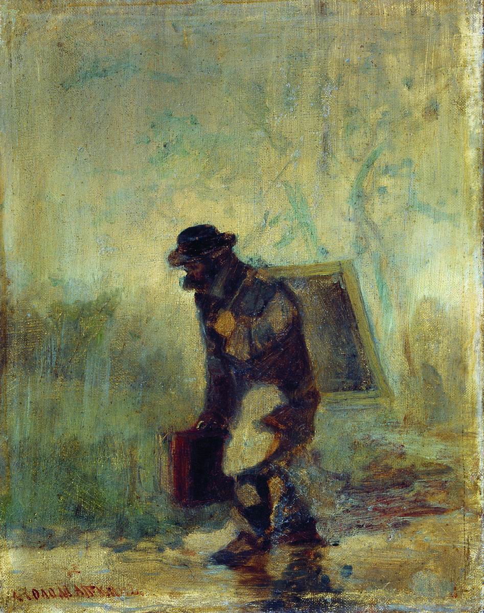 Художник под дождем. 1870–1880