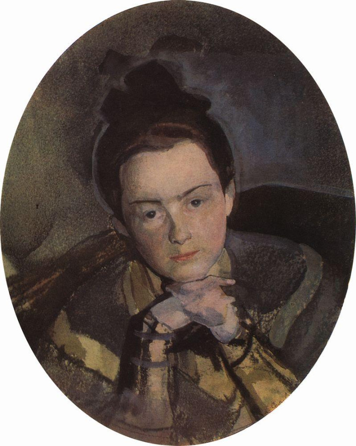 Портрет Е.П.Остроумовой. 1904