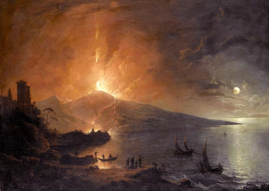 9 Henry Pether - The Eruption of Vesuvius by Night 1770