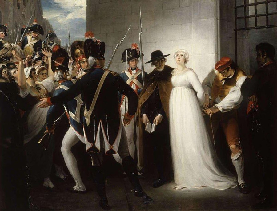 Marie Antoinette being taken to her Execution, 1794
