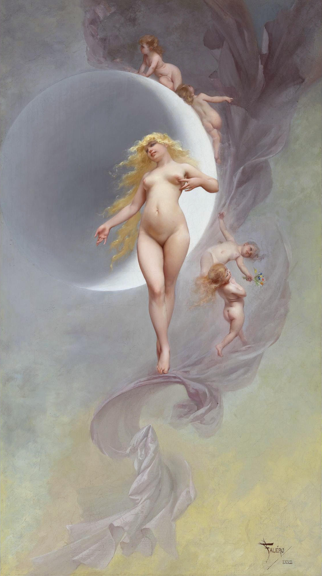 Luis Ricardo Falero, 1851-1896. Планета Венера. 1882. 111.3 х 62.8 см. Частная коллекция
