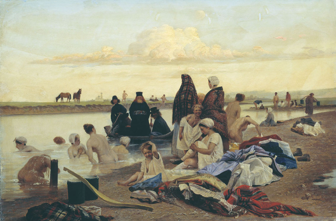 Лев Соловьев. Монахи (не туда заехали). 1870-е, музей г.Сумы