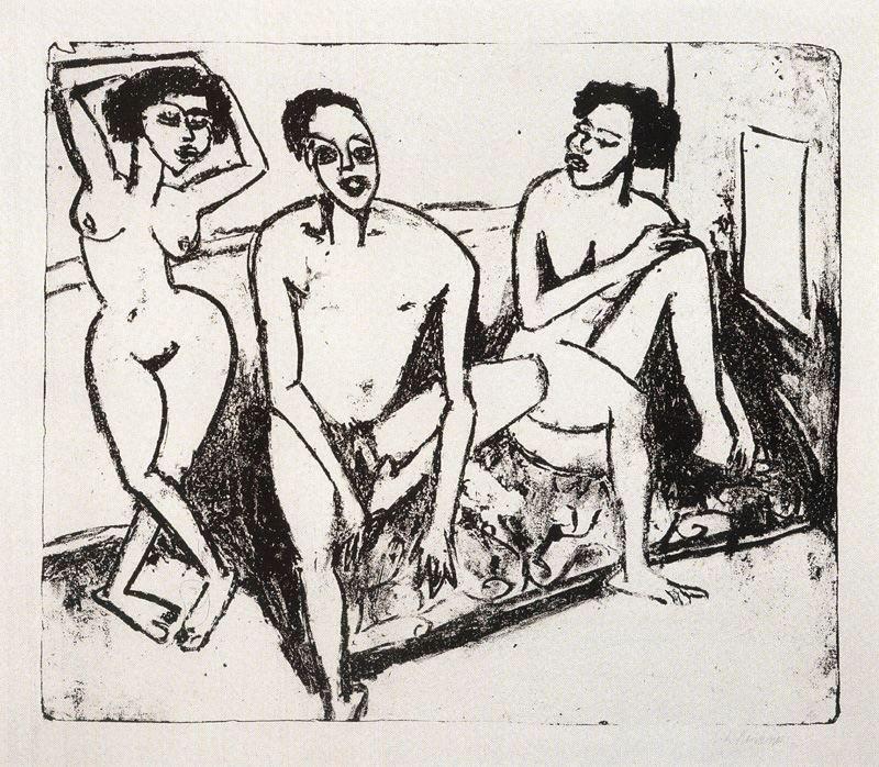 Ernst-Ludwig-Kirchner-Three-naked-niggers