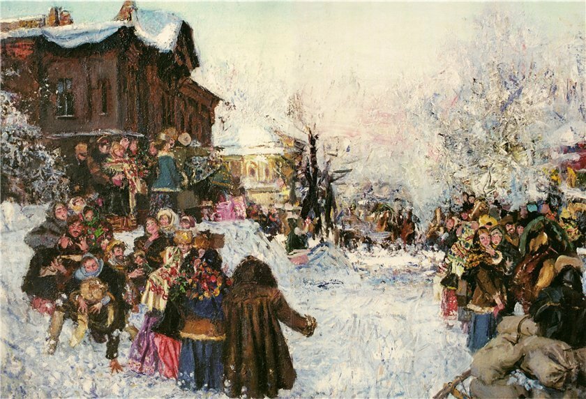 Знак А.М. - Проводы зимы в старом Красноярске, 1996.