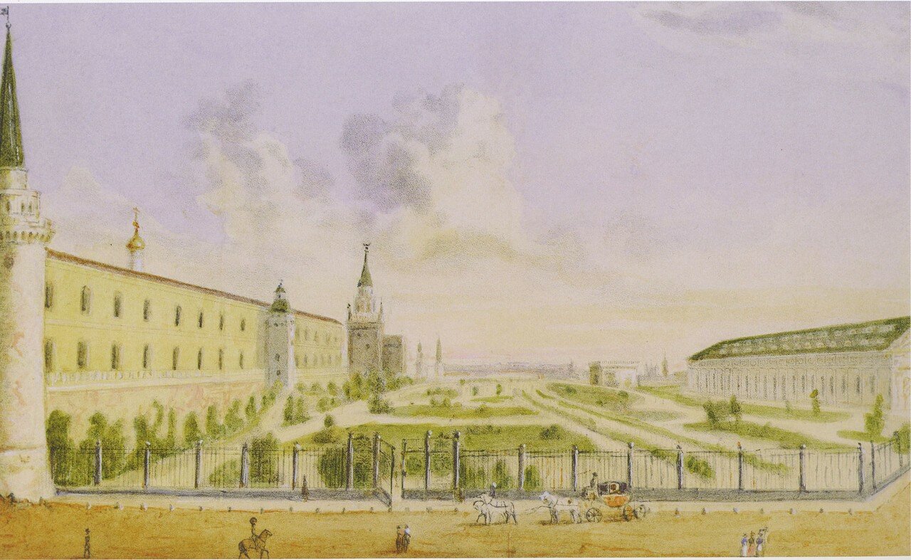 463455 Вид Кремлёвского сада.jpg Н.И. Чичагов по рисунку Н. Жерена 1827.jpg