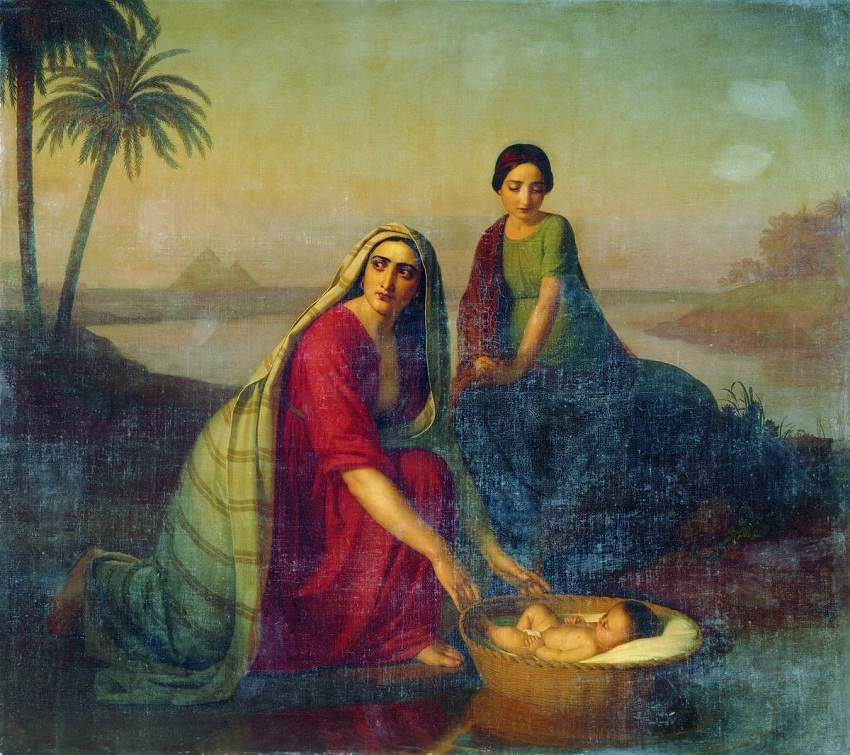 Моисей, опускаемый матерью на воды Нила.jpg