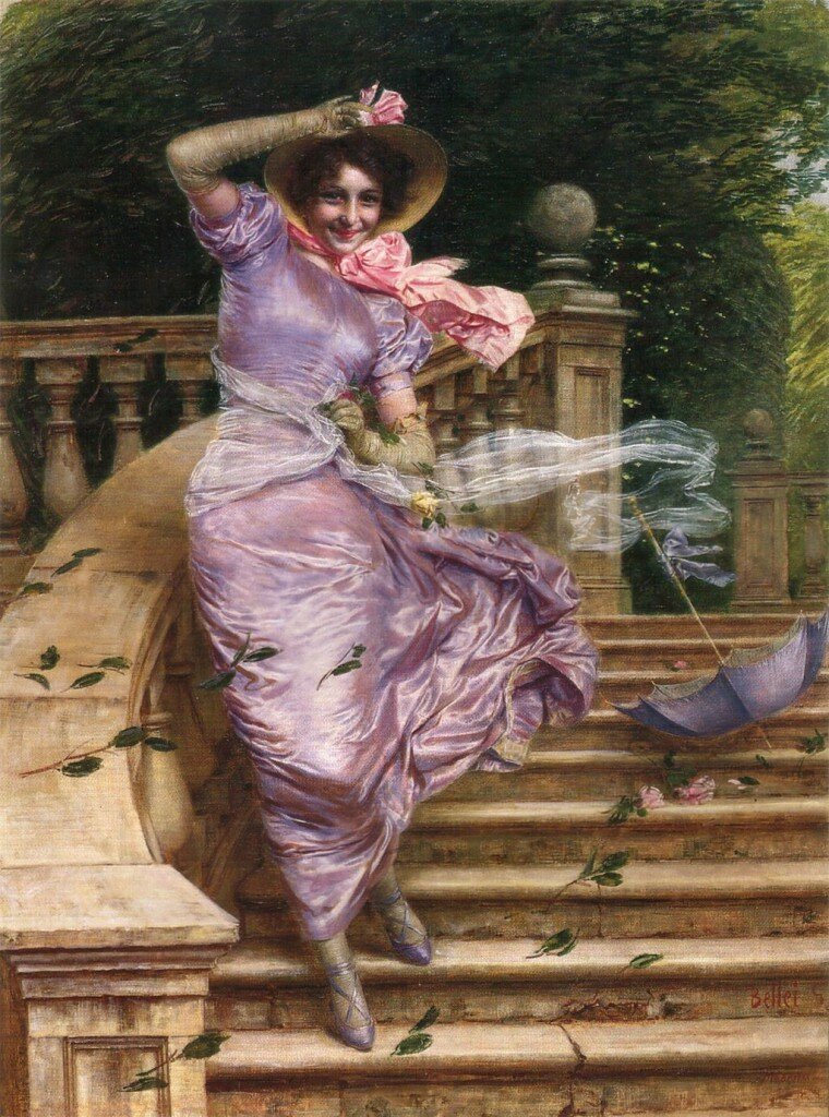 Беллей Гаэтано(Belley Gaetano)«Порыв ветра», 1902<br /> Частное собрание.