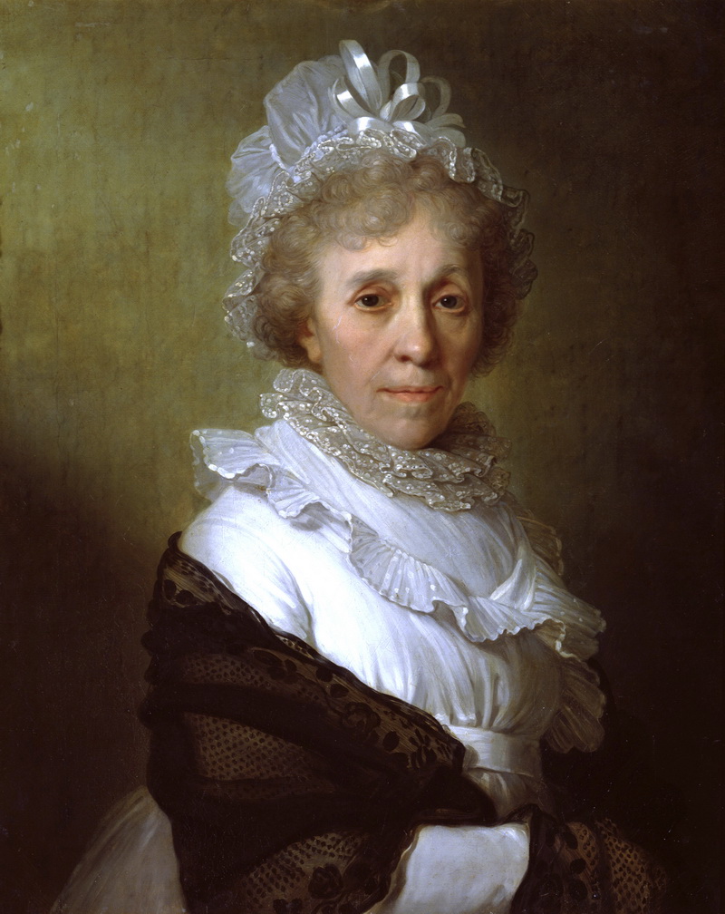 Портрет пожилой женщины в белом чепце