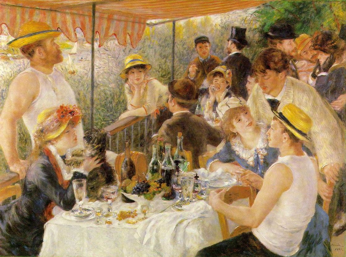 Завтрак гребцов 1880–1881,Ренуар, Пьер Огюст (1841-1919) Luncheon of the Boating Party,