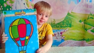 Детский набор для творчества.Картины из цветного песка своими руками