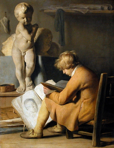 3 Мальчик в мастерской художника, ок. 1630 (400x519, 192Kb)