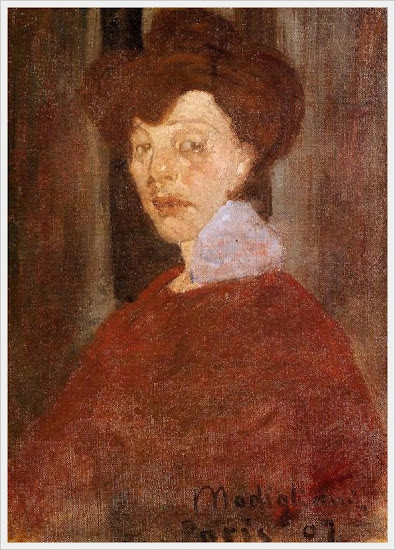 Amedeo Clemente Modigliani (Italian, 1884-1920) «Portrait of a Woman» 1907