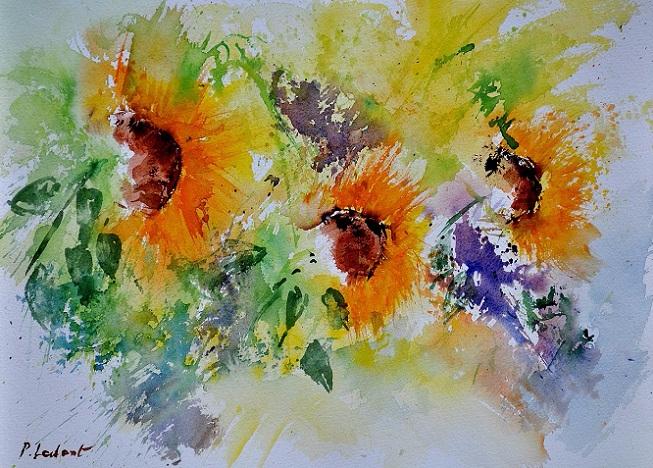 watercolor_sunflowers (653x468, 455Kb)