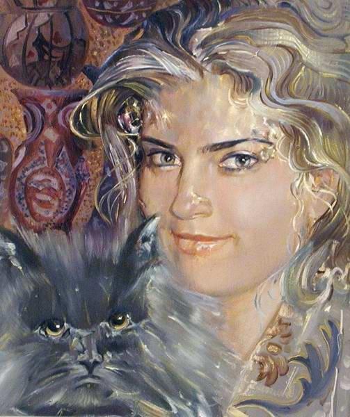 Портрет с персидским котом (503x600, 178Kb)