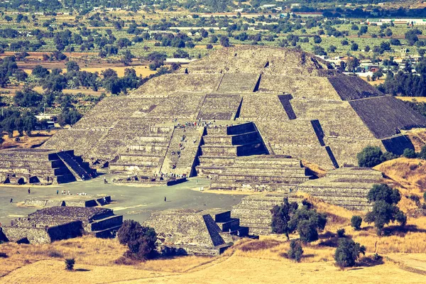 Пирамида Луны. Теотиуакан, Мексика — стоковое фото