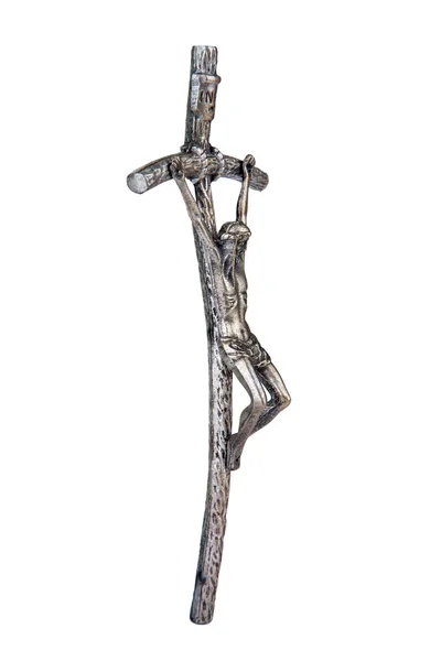 Изогнутый крест распятие, использующего папа Иоанн Павел ii — стоковое фото