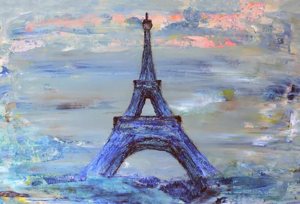 Эйфелева башня из Парижа — стоковое фото