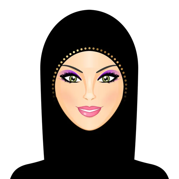 Векторная иллюстрация арабских женщин — стоковый вектор