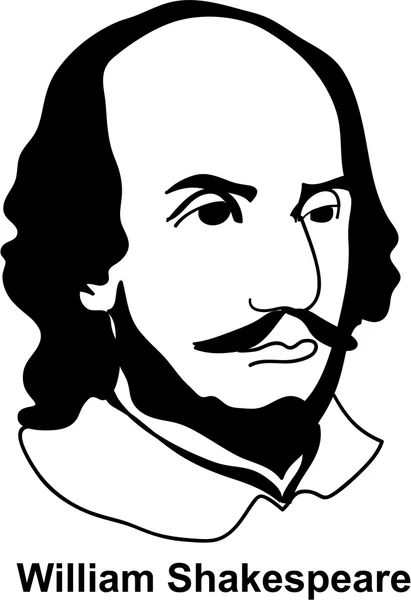 Уильям Шекспир (вектор) — стоковый вектор
