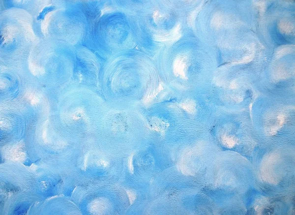 Синий и белый абстрактное искусство Живопись — стоковое фото