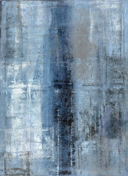 Сине-серая абстрактная художественная живопись — стоковое фото