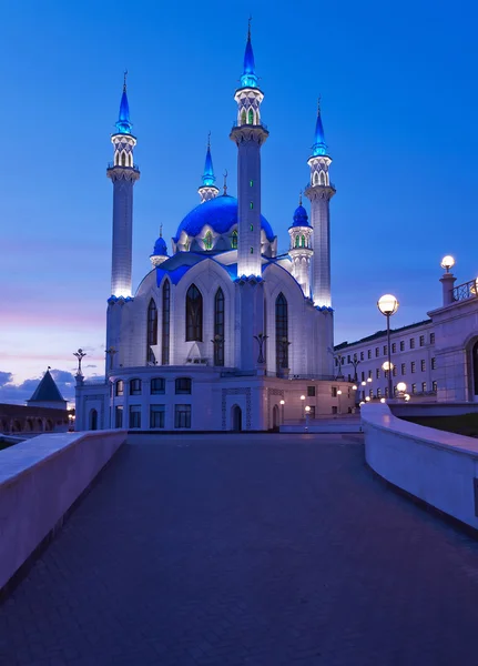 Мечеть Кул Шариф в Казанском Кремле на закате. Россия — стоковое фото