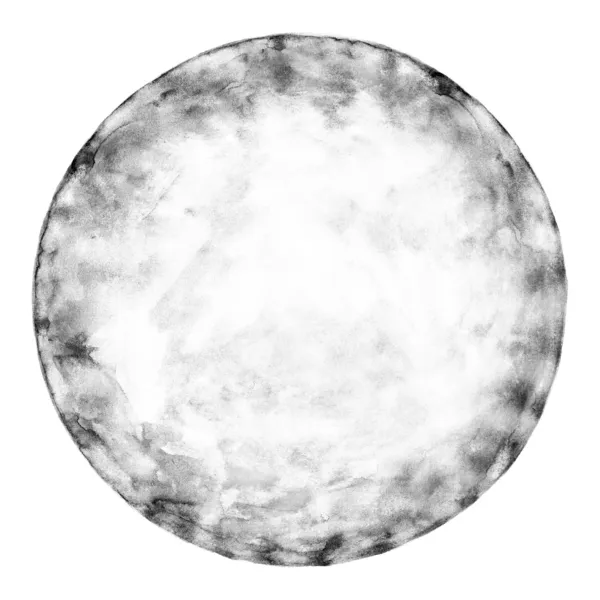 Светло серого округлой пустой акварель круглой формы — стоковое фото